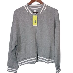 Gray Bomber Jacket